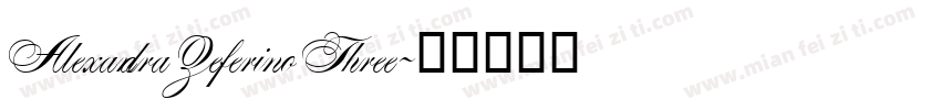 Alexandra Zeferino Three字体转换